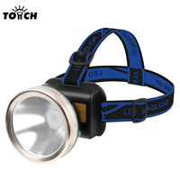 Lampe frontale rechargeable 3W avec batterie au lithium, lumière blanche intégrée, lampe frontale pour la pêche, lampe frontale LED