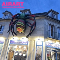Araignée colorée gonflable grande araignée Halloween suspendus décorations d'utilisation de sol gonflables d'araignée géante