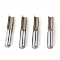 4pcs 1/2 Shank 6,8,10,12mm Industrial Straight Router Bit Carbide Wooded Router Bit