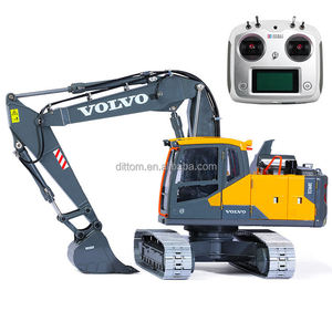 E111-004 1/14th VOLVO Autoriser RC <span class=keywords><strong>Hydraulique</strong></span> Trois-Section <span class=keywords><strong>Bras</strong></span> Pelle Camion 2.4G Full Metal Engineering Digger Modèle - Product Image 1