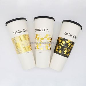Custom Logo Craft Paper <b>Disposable</b> Double Wall <b>Cups</b> for Carbonated Drinks & Energy Drinks with Gifts Custom Diameter CJF Brand - Product Image 1