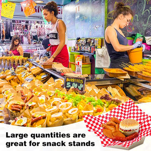 Papier sulfurisé |   Papier d'emballage pour hamburgers résistant à l'huile et à la graisse de qualité alimentaire, couleur personnalisée pour l'industrie de la restauration, biscuits - Product Image 2