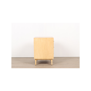 Mesa de Noche Ardena de Madera Maciza de Color Natural con Almacenamiento, Diseño Moderno y Elegante para Dormitorio - Product Image 3