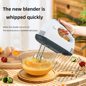 批发电动无绳手动搅拌器家用4刀片自动旋钮控制<span class=keywords><strong>5</strong></span> + 速度弹出按钮面团钩搅拌器 - Product Image 4