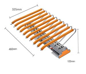 HNOSS Quincaillerie de garde-robe Porte-pantalon en métal à montage supérieur Organisateur de <span class=keywords><strong>placard</strong></span> simple brut Porte-pantalon caché - Product Image 2