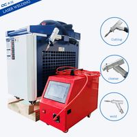 Mesin Pengumpan Kawat Ganda CNC Multifungsi Otomatis Mesin Las Laser Serat Berpendingin Air 3000W