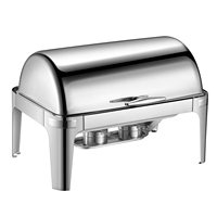 Nouveau Réchaud à buffet de luxe en acier inoxydable 9L avec réchaud à buffet à alcool pour hôtels