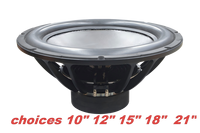 Subwoofers de compétition pour home cinéma et clubs, 21 pouces, 1500 W RMS, 102 dB, bobine mobile de 3 pouces, 19 Hz, 12 pouces, 18 pouces – Nombreux choix, prix le plus bas, sub-bas.