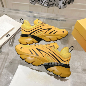 Baskets décontractées tendance 2026 de créateur de mode, avec logo Haute Couture, modèle B44, chaussures de marche en cuir de vachette véritable de haute qualité - Product Image 2