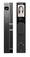 Serrure de porte intelligente avec caméra, reconnaissance faciale 3D et commande vocale, cylindre Tuya WiFi de classe C, serrure numérique biométrique pour la maison