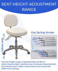 Taburete Ergonómico para Odontólogo, Muebles para Clínica Hospitalaria, Salón de Belleza y Recepción - Product Image 3