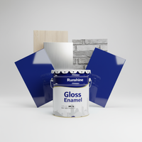 Peinture émail alkyde haute brillance, revêtement liquide multi-surfaces, protection intérieure et extérieure pour portes, fenêtres, meubles
