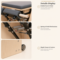 JOYFIT – Reformer Pilates en bois d'érable, prix bas, excellente qualité, pour une utilisation saine, service personnalisé, portable, garantie 5 ans