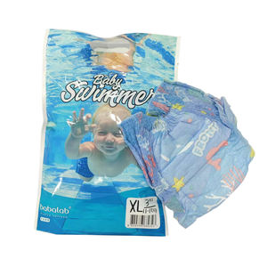 Celana renang katun organik sekali pakai untuk bayi lembut elastis pelindung pinggang anti bocor tahan air OEM ODM pabrik grosir untuk penggunaan di Kolam - Product Image 3