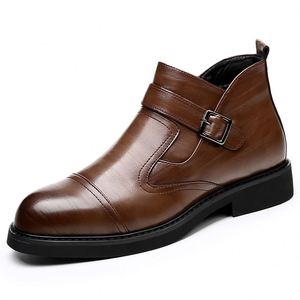 Bottes Chelsea pour hommes, bottes courtes formelles pour affaires, bottes de motard pour hommes - Product Image 6