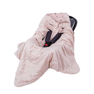 Couverture <span class=keywords><strong>pour</strong></span> bébé nouveau-né avec capuche coupe-vent, enveloppe chaude portable, siège auto <span class=keywords><strong>pour</strong></span> bébé, 0-3 mois, polyester/coton, hiver - Product Image 2