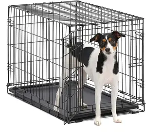 ספקי חיות מחמד מותאמים אישית קינגסטייל אביזרי כלבים במפעל ישיר מתקפל כלוב תיל ארגז בתים לחיות מחמד