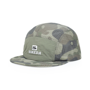 Gorra <span class=keywords><strong>de</strong></span> 7 Paneles <span class=keywords><strong>de</strong></span> Secado Rápido con Camuflaje, Logotipo Bordado Personalizado, Transpirable, <span class=keywords><strong>de</strong></span> Nailon Ripstop, con Visera Plana, para Deportes al Aire Libre y Campismo - Product Image 3