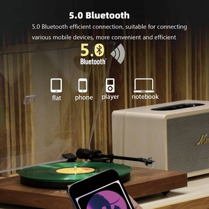 Haute qualité sonore <span class=keywords><strong>Vintage</strong></span> Gramaphone entraînement par courroie rétro Phono Support 33 45 tr/min semi-<span class=keywords><strong>automatique</strong></span> <span class=keywords><strong>platine</strong></span> <span class=keywords><strong>vinyle</strong></span> tourne-disque - Product Image 3