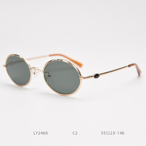 Lunettes de soleil ovales vintage en métal pour hommes et femmes, style Xi Qing, protection UV400, luxe 2026 - Product Image 4