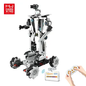 600 Stuks Diy Speelgoed 2.4G Afstandsbediening Speelgoed Auto Programmering Kids Robot Bouwsteen Voor Kinderen