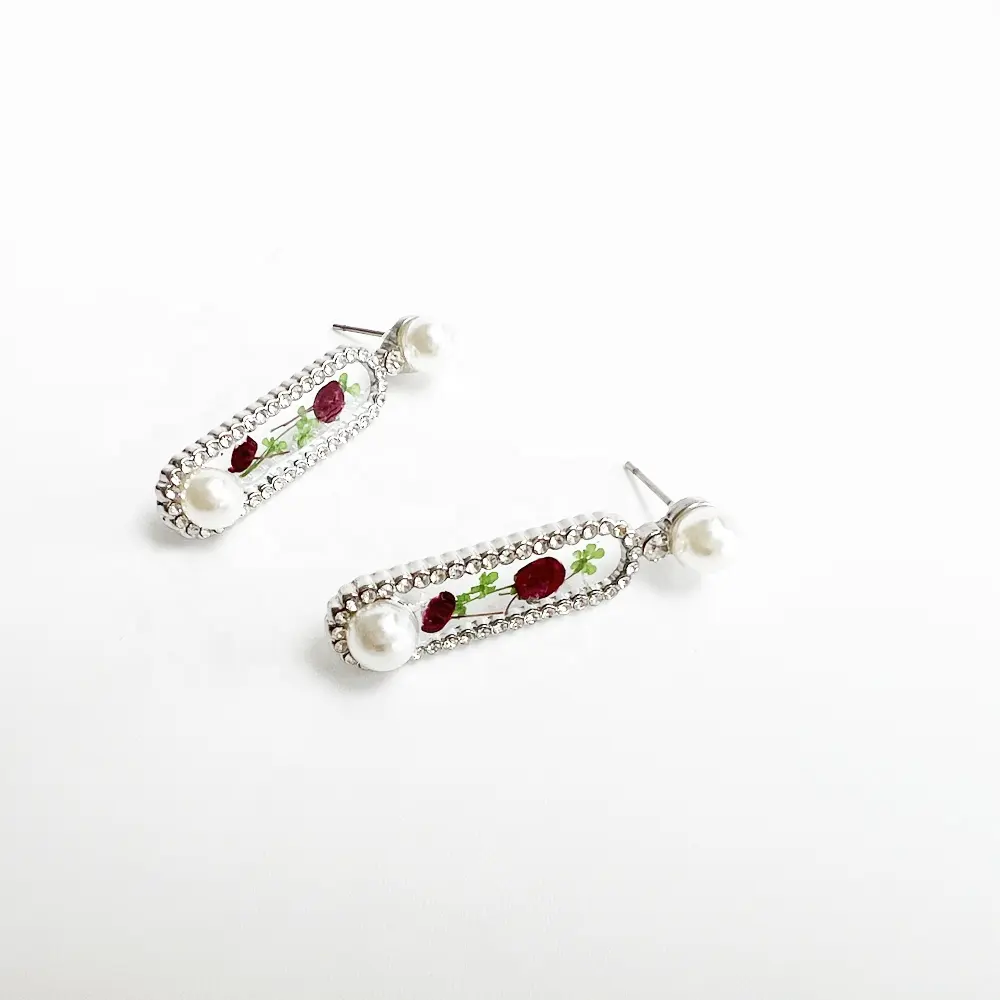 rhinestone drop earrings