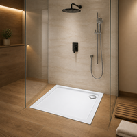 Receveur de douche en pierre artificielle, base de sol étanche à profil bas pour salle de bain