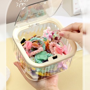 Simple Life Hair Accessory Storage Box 1L Transparent Desktop Organizer With Lid For Hair Ties <b>Clips</b> Jewelry - Product Image 4