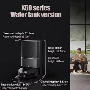 เครื่องดูดฝุ่นหุ่นยนต์ Dreame X50 Pro แรงดูดสูง 25000Pa ข้ามสิ่งกีดขวางได้ 8 ซม. พร้อมระบบทำความสะอาดอัตโนมัติ ระบบจ่ายน้ำอัตโนมัติ - Product Image 6