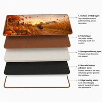 Tapis de clavier personnalisé Thanksgiving Harvest XXL, tapis de souris 900 x 300 mm, tapis de bureau en polyester et caoutchouc, impression grand format