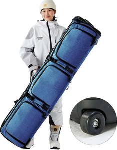 Free sample Ultimate Double Premium High End Double Roller Ski Travel <b>Bag</b> <b>Wheeled</b> Padded Snowboard Travel <b>Bag</b> Large Capacity - Product Image 1
