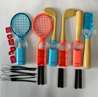 TNS-5115 6in1 Sport Set pour Switch 2 / Switch / Switch OLED Joy-Pad Tennis Raquette Golf Club Baseball Bat