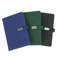 Carnet de notes personnalisable A5/B5 en cuir PU et lin pour petites entreprises avec serrure