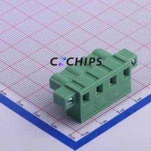KF2EDGKM-7.62-4P Plug-in Terminal Block P=7.62mm Connector Plug Screw Fixing 1x4P 7.62mm - Product Image 2