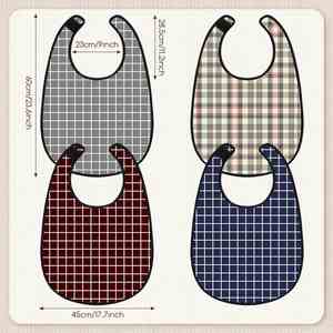 4 baberos divertidos grandes para adultos, lavables, protectores de ropa para comer, para mujeres y hombres - Product Image 2