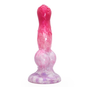 Liquid Silicone Wolf Dog Suction Cup Penis Soft Anal Plug <b>for</b> <b>Men</b> Women Adult Sex <b>Toy</b> Massage Masturbation Device - Product Image 4
