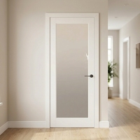 Portes en verre de style français HEHAI avec isolation acoustique, matériau composite fini pour une utilisation intérieure dans les villas, salles de bain, salons