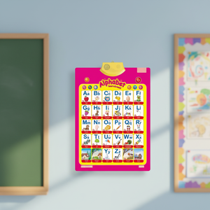 Póster Interactivo de Aprendizaje de Sonidos, Póster Fonético Bilingüe del Alfabeto, Números, Libros Ilustrados, Educación Táctil para Niños - Product Image 1
