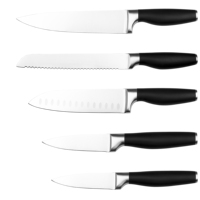 Couteau de chef professionnel allemand en acier inoxydable de 8 pouces avec ensemble de couteaux de cuisine de style japonais