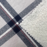 Tissu polaire tricoté 100 % polyester teint en fil, 425 GSM, épais, anti-UV, écologique, coupe-vent pour manteaux et sacs