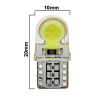 Mini ampoule LED T10 24V 12V pour voiture, 194 LED colorées, 168 COB, en silicone blanc, rouge, bleu, jaune, rose, pour éclairage de clignotant, de plaque d'immatriculation et latéral