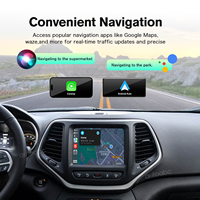 Kit Autoabc sans fil Apple CarPlay et Android Auto avec WiFi, Bluetooth et commande vocale pour Dodge Charger Challenger Durango Journey