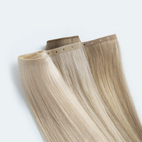 100% cheveux humains vierges XO trame de peau de style droit trame de génie à double dessin et trame de papillon en PU couleur claire 12A cheveux russes