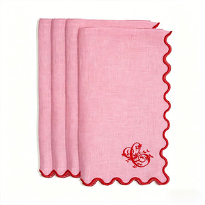 <span class=keywords><strong>Serviette</strong></span> <span class=keywords><strong>de</strong></span> <span class=keywords><strong>table</strong></span> carrée en lin brodée à la main <span class=keywords><strong>de</strong></span> luxe, bord festonné, réutilisable, écologique, taille personnalisable, décoration <span class=keywords><strong>de</strong></span> <span class=keywords><strong>table</strong></span> pour la maison - Product Image 1