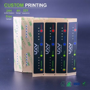 Etiquetas de envío de Material de PC esmerilado impermeable de alta calidad personalizadas OEM Indicadores LED adhesivos a largo plazo Productos químicos de gasolina para neumáticos - Product Image 1