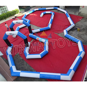 Thương mại cấp vui vẻ Inflatable <span class=keywords><strong>Go</strong></span> <span class=keywords><strong>Kart</strong></span> theo dõi Inflatable theo dõi lớn ngoài trời vui chơi giải trí sân chơi cho người lớn và trẻ em - Product Image 3
