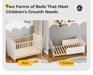 Custom-Made <strong>Top</strong>-Selling Logo Customizable Wooden Baby Cribs Convertible Growth Toddler Bed Height Adjustable - Product Image 2