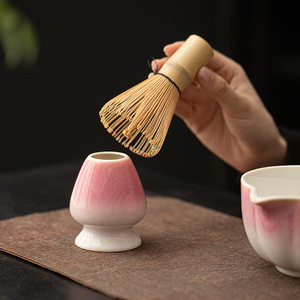 Dehua Japandi-Stil Umweltfreundlicher, Langlebiger Keramik-Chasen-Ständer für Matcha-Besenhalter, Teezeremonie-Utensil, <span class=keywords><strong>Cha</strong></span> Dao - Product Image 3