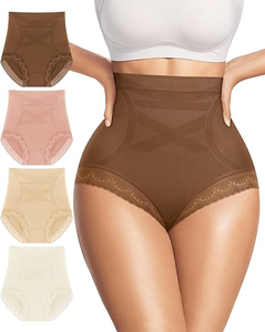 Mutandine da Donna Sexy in Pizzo a Vita Alta con Controllo Pancia, Effetto Snellente e Sollevamento Glutei, Comode e Senza Cuciture - Product Image 2