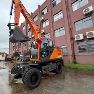 Excavatrice sur pneus d'occasion Doosan DH150W-7, modèle 2025, 14,8 tonnes, godet de 0,65 m, moteur contrôlé par PLC, bon état - Product Image 3